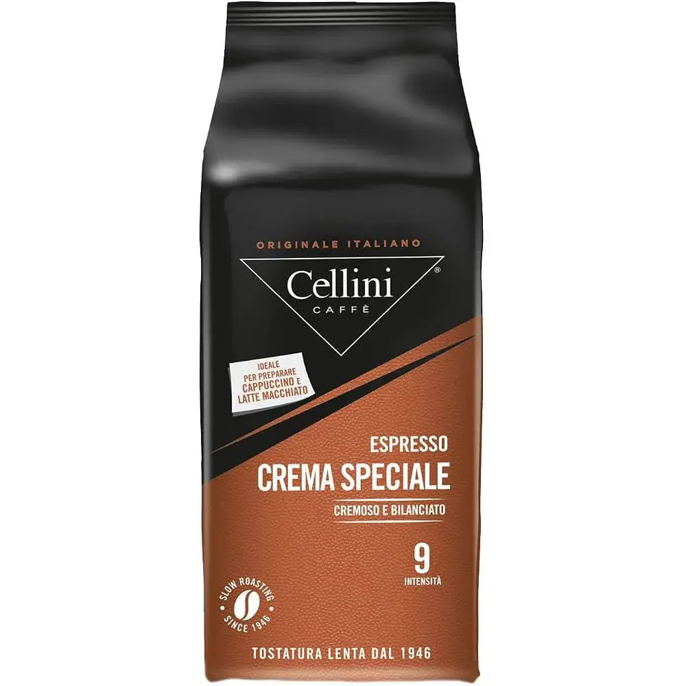 دانه قهوه اسپرسو چلینی کرما اسپچاله (60%عربیکا-40%روبوستا) ۱ کیلوگرم Cellini Crema Speciale 1 قیمت و خرید:دانه قهوه اسپرسو چلینی کرما اسپچاله ۱ کیلوگرم Cellini Crema Speciale