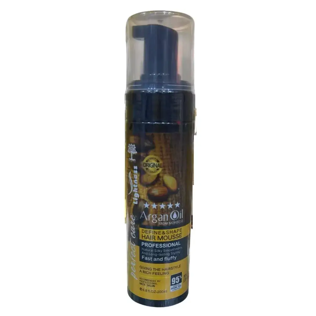 موس مو آرگان لایتنس اصل 200 میل lightnes Argan Oil Define & Shape 1 قیمت و خرید:موس مو آرگان لایتنس 200 میل Argan Oil Define & Shape HAIR MOUSSE