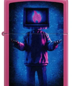 فندک زیپو صورتی طرح مرد تلویزیونی Zippo 48515 Flame TV Man Design 9 فندک زیپو صورتی طرح مرد تلویزیونی Zippo 48515 Flame TV Man Design