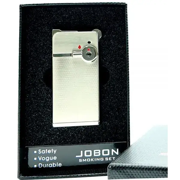 فندک جوبون دو حالته اتمی و شمعی نقرهای مدل Jobon LIJB-1530 2 فندک جوبون دو حالته اتمی و شمعی نقرهای مدل Jobon LIJB-1530 - تصویر 2