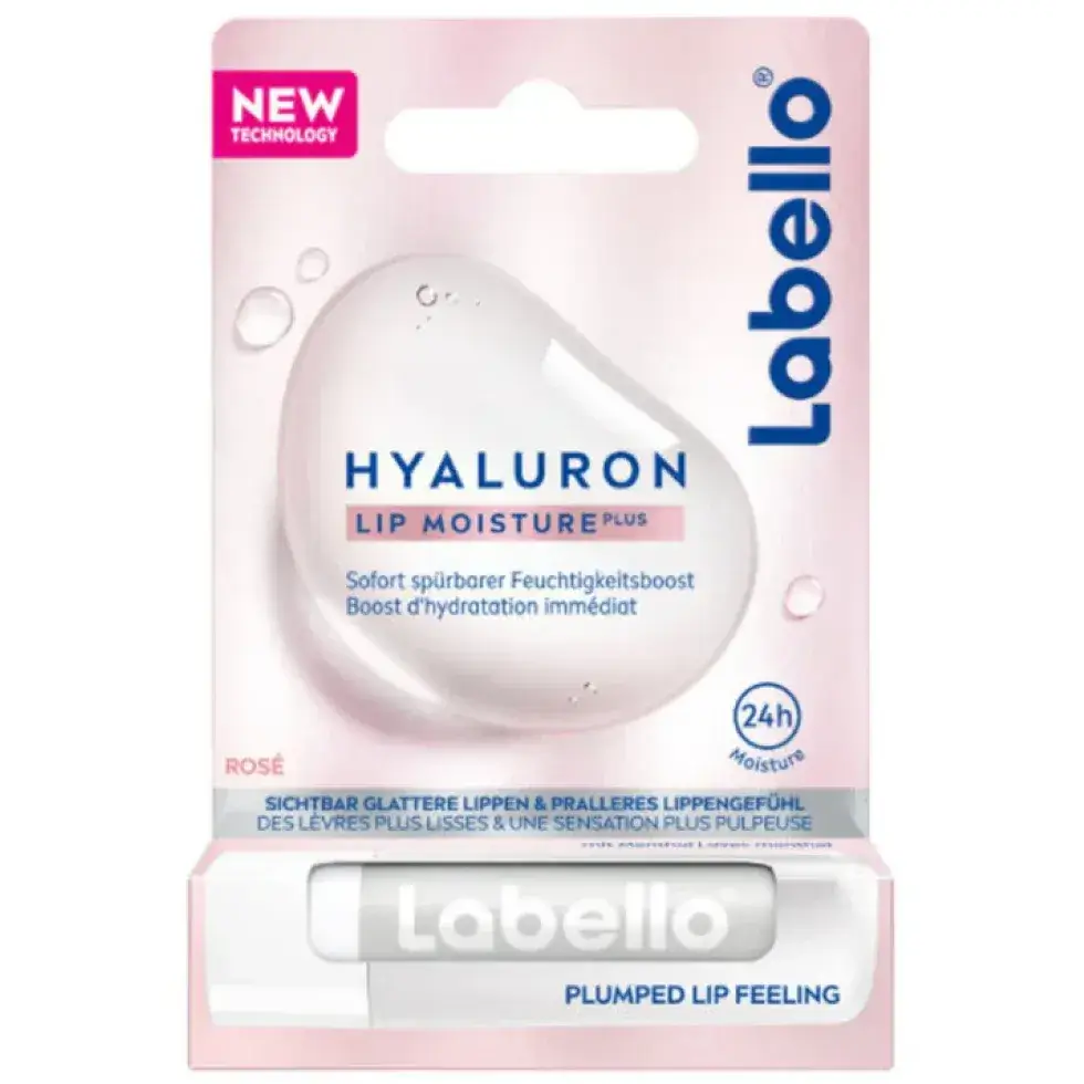 بالم لب لابلو هیالورون رز رطوبت رسانی ۲۴ ساعته 5.2 گرمی Labello Hyaluron Lip Moisture Plus Sheer Rose 1 قیمت و خرید:بالم لب لابلو هیالورون رز شفاف، رطوبت تا ۲۴ ساعت5.2 گرمی Labello Hyaluron Lip Moisture Plus Sheer Rose