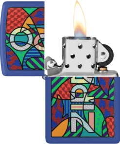 فندک زیپو آبی مات طرح انتزاعی Zippo 48707 Abstract Design 7 قیمت و خرید:فندک زیپو آبی مات طرح انتزاعی Zippo 48707 Abstract Design