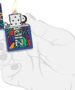 فندک زیپو آبی مات طرح انتزاعی Zippo 48707 Abstract Design 8 قیمت و خرید:فندک زیپو آبی مات طرح انتزاعی Zippo 48707 Abstract Design