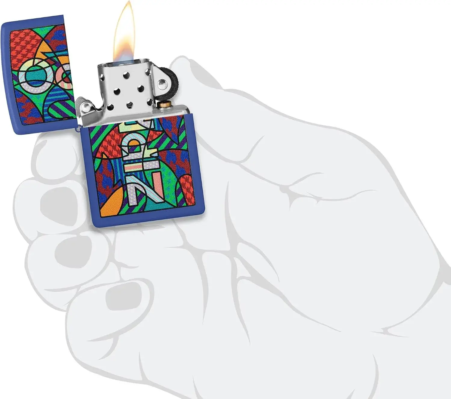 فندک زیپو آبی مات طرح انتزاعی Zippo 48707 Abstract Design 4 قیمت و خرید:فندک زیپو آبی مات طرح انتزاعی Zippo 48707 Abstract Design