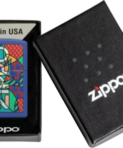فندک زیپو آبی مات طرح انتزاعی Zippo 48707 Abstract Design 9 قیمت و خرید:فندک زیپو آبی مات طرح انتزاعی Zippo 48707 Abstract Design