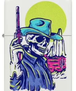 فندک زیپو سفید مات طرح اسکلت کابوی Zippo 48502 Wild West Skeleton Design 6 قیمت و خرید:فندک زیپو سفید مات طرح اسکلت کابوی Zippo 48502 Wild West Skeleton Design