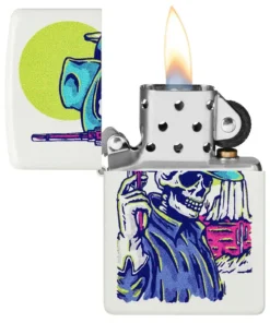 فندک زیپو سفید مات طرح اسکلت کابوی Zippo 48502 Wild West Skeleton Design 7 قیمت و خرید:فندک زیپو سفید مات طرح اسکلت کابوی Zippo 48502 Wild West Skeleton Design