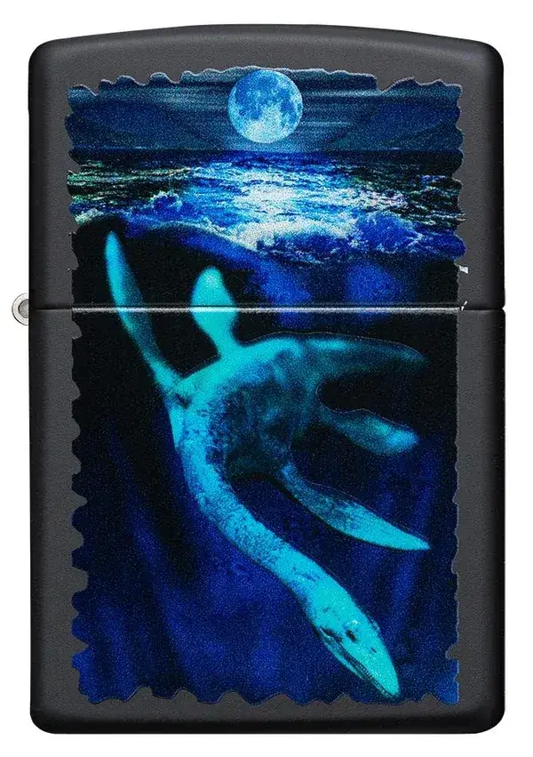 فندک زیپو مشکی مات طرح هیولای لاک نس بلک لایت Zippo 49697 Black Light Loch Ness Design 5 فندک زیپو مشکی مات طرح هیولای لاک نس بلک لایت Zippo 49697 Black Light Loch Ness Design - تصویر 5