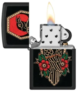 فندک زیپو مشکی مات طرح کلاغ تتو Zippo 48611 Crow Tattoo Design 7 قیمت و خرید:فندک زیپو مشکی مات طرح کلاغ تتو Zippo 48611 Crow Tattoo Design