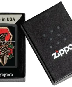 فندک زیپو مشکی مات طرح کلاغ تتو Zippo 48611 Crow Tattoo Design 8 قیمت و خرید:فندک زیپو مشکی مات طرح کلاغ تتو Zippo 48611 Crow Tattoo Design