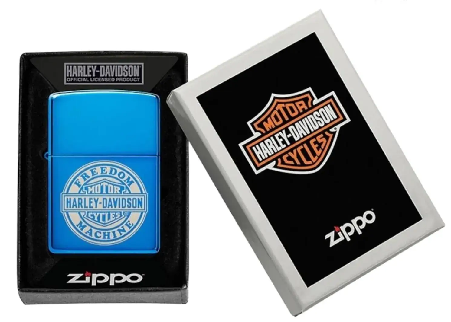 فندک زیپو آبی براق هارلی دیویدسون Zippo 48798 Harley-Davidson High Polish Blue Design 2 قیمت و خرید:فندک زیپو آبی براق هارلی دیویدسون Zippo 48798 Harley-Davidson High Polish Blue Design