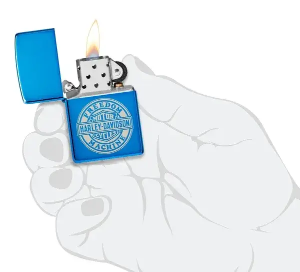 فندک زیپو آبی براق هارلی دیویدسون Zippo 48798 Harley-Davidson High Polish Blue Design 4 قیمت و خرید:فندک زیپو آبی براق هارلی دیویدسون Zippo 48798 Harley-Davidson High Polish Blue Design