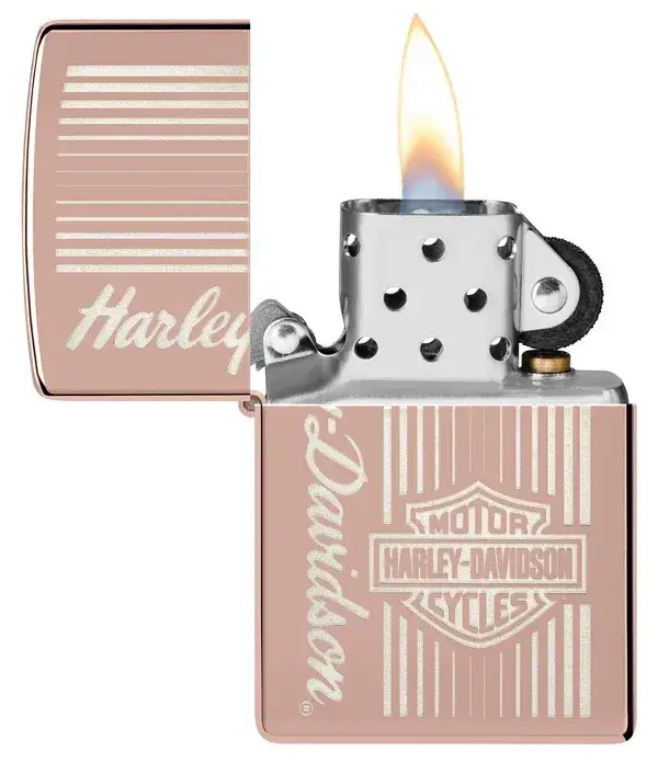 فندک زیپو رزگلد براق هارلی دیویدسون Zippo 48992 Harley-Davidson Rose Gold Design 3 قیمت و خرید:فندک زیپو رزگلد براق هارلی دیویدسون Zippo 48992 Harley-Davidson Rose Gold Design