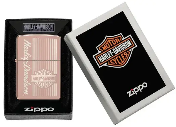 فندک زیپو رزگلد براق هارلی دیویدسون Zippo 48992 Harley-Davidson Rose Gold Design 4 قیمت و خرید:فندک زیپو رزگلد براق هارلی دیویدسون Zippo 48992 Harley-Davidson Rose Gold Design