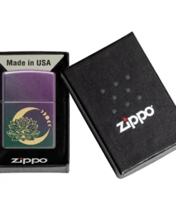 فندک زیپو رنگینکمانی طرح نیلوفر و ماه Zippo 48587 Lotus Moon Design 6 قیمت و خرید: فندک زیپو رنگینکمانی طرح نیلوفر و ماه Zippo 48587 Lotus Moon Design