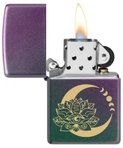 فندک زیپو رنگینکمانی طرح نیلوفر و ماه Zippo 48587 Lotus Moon Design 8 قیمت و خرید: فندک زیپو رنگینکمانی طرح نیلوفر و ماه Zippo 48587 Lotus Moon Design