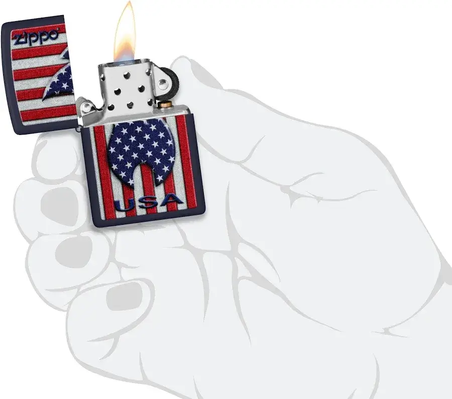 فندک زیپو سرمهای طرح پرچم آمریکا و شعله Zippo 48560 USA Flame Flag Design 2 قیمت و خرید:فندک زیپو سرمهای طرح پرچم آمریکا و شعله Zippo 48560 USA Flame Flag Design