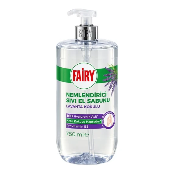 مایع دستشویی فیری اسطوخودوس (لاوندر) مرطوبکننده با هیالورونیک اسید ۷۵۰ میلیلیتر Fairy Nemlendirici Sıvı El Sabunu – Lavanta Kokulu 1 قیمت و خرید:مایع دستشویی فیری اسطوخودوس (لاوندر) مرطوبکننده با هیالورونیک اسید ۷۵۰ میلیلیتر Fairy Nemlendirici Sıvı El Sabunu – Lavanta Kokulu