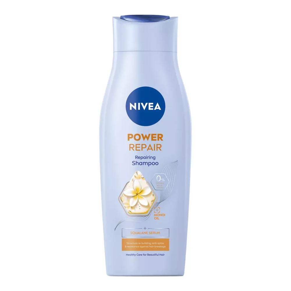 شامپو ترمیم کننده نیوآ پاور ریپیر ۴۰۰ میلیلیتر Nivea Power Repair 1 قیمت و خرید:شامپو ترمیم کننده نیوآ پاور ریپیر حجم ۴۰۰ میلیلیتر Nivea Power Repair