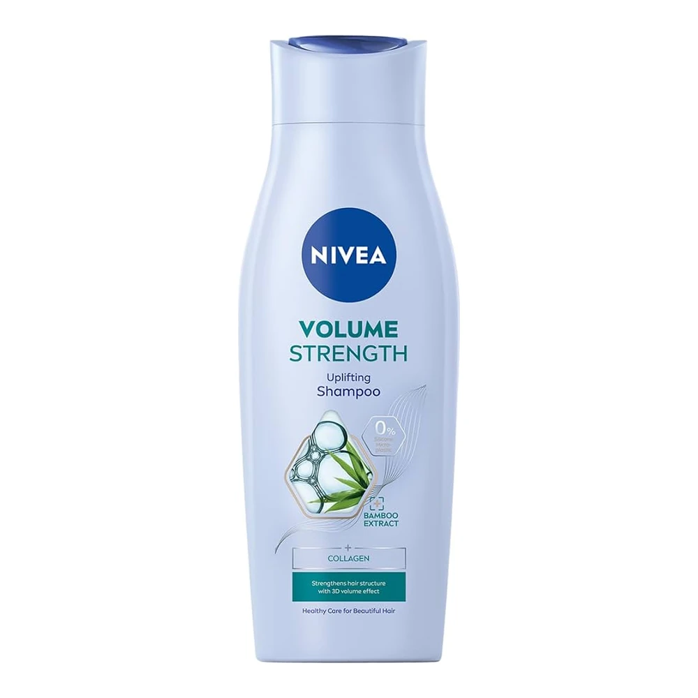 شامپو حجم دهنده نیوآ ولوم استرنگث ۴۰۰ میلیلیتر Nivea Volume Strength 1 قیمت و خرید:شامپو حجم دهنده نیوآ ولوم استرنگث حجم ۴۰۰ میلیلیتر Nivea Volume Strength
