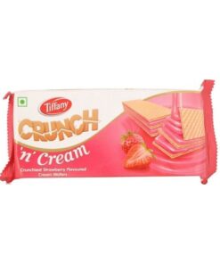 خرید ویفر توت فرنگی تیفانی Tiffany Crunch 'n' Strawberry Cream Wafers