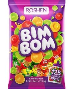 خرید آبنبات میوه ای بیم بوم روشن Roshen Bim Bom Fruit Candy
