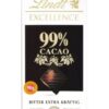 خرید شکلات تلخ اکسلنس 99% لینت Lindt Excellence Dark 99% Chocolate