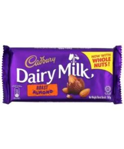 قیمت خرید شکلات دیری میلک بادام بو داده کدبری 165گرمی Cadbury Dairy Milk Roast Almond Chocolate