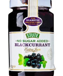 خرید مربا تمشک سیاه بدون قند استوت Stute No Sugar Added Blackcurrant Extra Jam