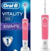 خرید مسواک برقی ویتالیتی 100 تیری دی وایت صورتی اورال بی Oral B Vitality 100 3DWhite Pink Electric Rechargeable Toothbrush