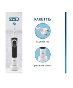 مسواک برقی ویتالیتی 100 کراس اکشن مشکی اورال بی Oral B Vitality 100 Cross Action Black Electric Rechargeable Toothbrush 3 مسواک برقی ویتالیتی 100 کراس اکشن مشکی اورال بی Oral B Vitality 100 Cross Action Black Electric Rechargeable Toothbrush