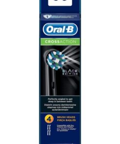 خرید سری مسواک برقی کراس اکشن بلک ادیشن اورال بی (4 عددی) Oral B Cross Action Black Toothbrush Heads
