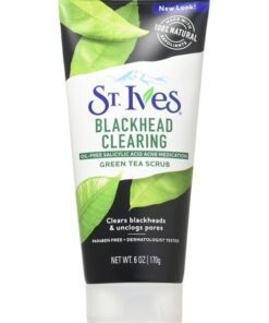 اسکراب پاک کننده منافذ ( رفع جوش سر سیاه ) چای سبز سینت (سنت) ایوز St. Ives Blackhead Clearing Green Tea Scrub