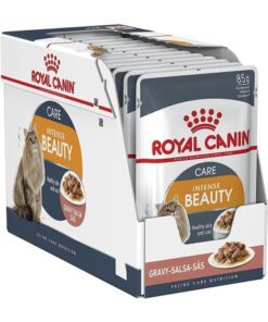خرید پوچ گربه اینتنس بیوتی رویال کنین Royal Canin Intense Beauty in Gravy Wet Cat Pouch