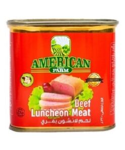 قیمت خرید فروش کنسرو کالباس گوشت امریکن فارم American Farm Beef Flavour Luncheon Meat
