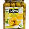 زیتون بسیار درشت بدون هسته لوراس با مغز لیمو 1.5 کیلویی Loras Olives Stuffed Lemon