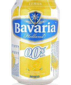 آبجو بدون الکل باواریا با طعم لیمو (دلستر لیمو) قوطی فلزی Bavaria Lemon 330ml