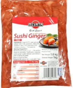 قیمت و خرید ترشی زنجبیل صورتی میاتا 1600 گرم Miyata Sushi Ginger