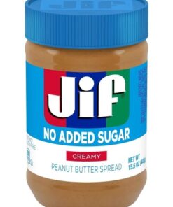کره بادام زمینی جیف رژیمی (بدون شکر) Jif No Added Sugar Creamy Peanut Butter