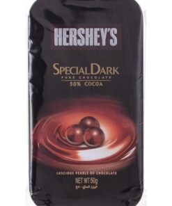 خرید شکلات هرشیز اسپشیال دارک 50% کاکائو قوطی فلزی Hershey's Special Dark Pure Chocolate 50g