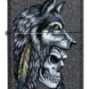 خرید فندک زیپو Zippo 29863 (Wolf Skull Feather Desi)