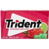 خرید آدامس تریدنت توت فرنگی لیمو اصل 14عددی Trident Island Berry Lime Flavor Gum