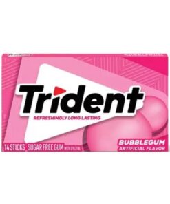 خرید آدامس تریدنت بادکنکی اصل 14عددی Trident bubblegum