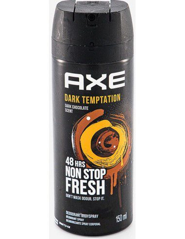 اسپری خوشبوکننده و ضد تعریق بدن مردانه اکس دارک تمپتیشن 150میل 48 ساعته Axe Dark Temptation Body Spray