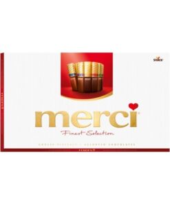 قیمت خرید شکلات کادویی مرسی قرمز میکس 8 طعم 400گرمی Storck Merci Milk Chocolate