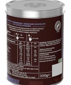 پودر شکلات - هات چاکلت استارباکس با 42% کاکائو 330گرم Starbucks Signature Chocolate 42% Cocoa Powder
