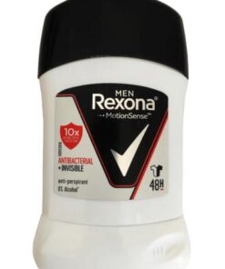 استیک ضد تعریق مردانه رکسونا آنتی باکتریال اینویزیبل 48 ساعته 40 گرمی  Rexona Men Antiperspirant Stick Antibacterial Invisible