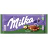 قیمت خرید شکلات شیری میلکا با مغز فندق خرد شده 100گرمی Milka Haselnuss Chocolate