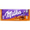 قیمت خرید شکلات شیری میلکا کرم کارامل 100گرمی Milka Caramel-Creme Chocolate