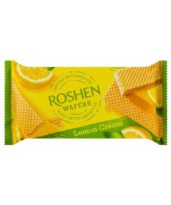 قیمت و خرید ویفر کرمی لیمویی روشن ۲۱۶ گرمی  Roshen Lemon Cream wafers